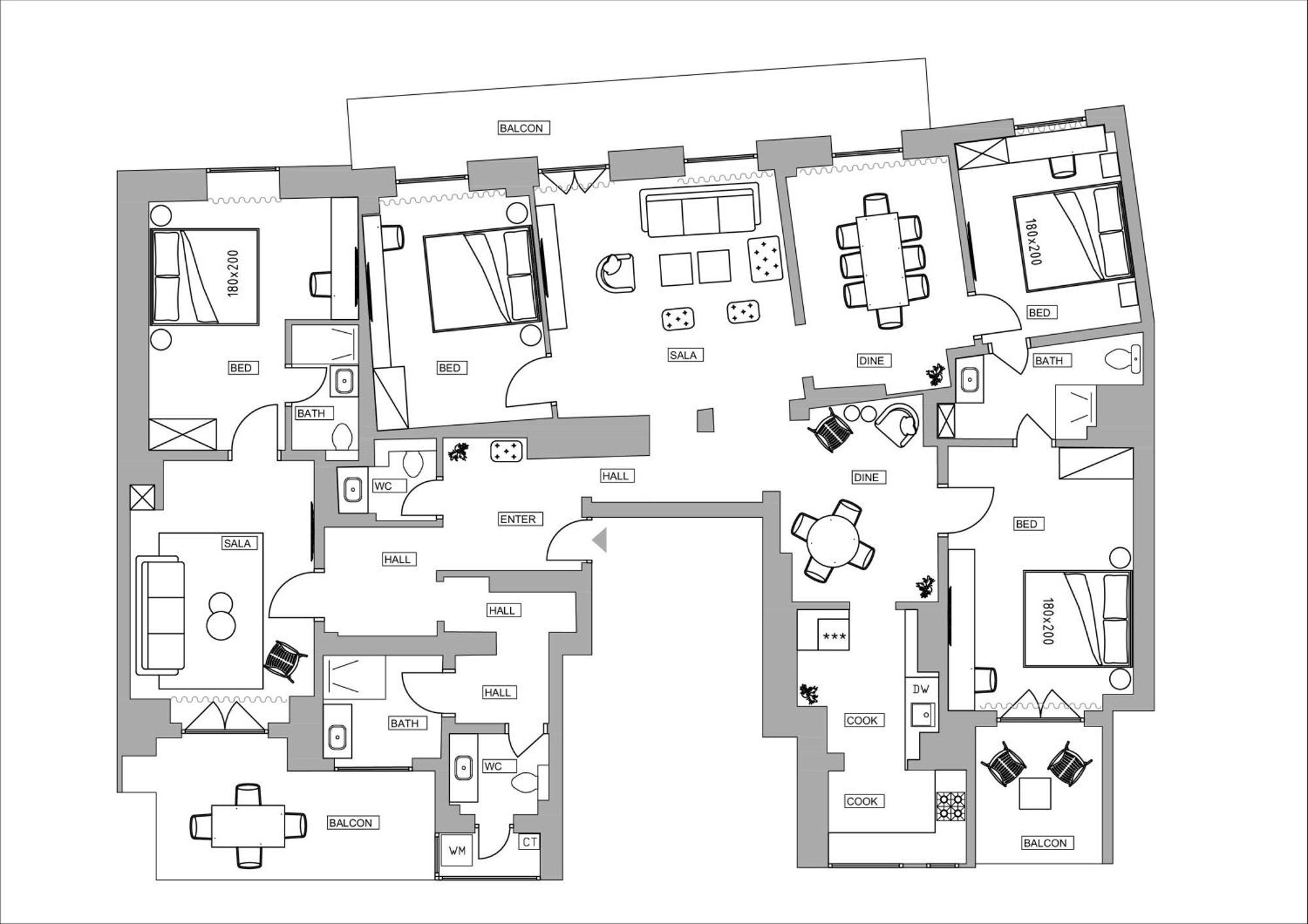 Loggia & Luxe 5Br Penthouse In Universitatii Area Bukarest Eksteriør billede